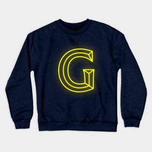 Letter G Letter Art Crewneck Sweatshirt